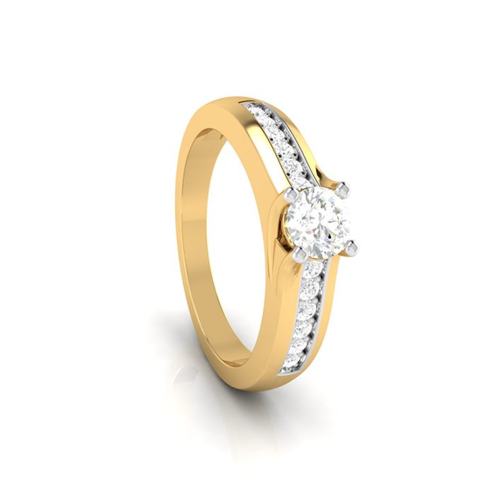 0.45 ct Natural Diamond Solitaire Engagement Wedding Rings 14k Gold - Image 5