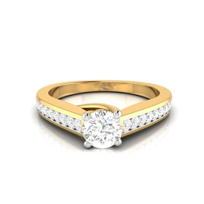 0.50 ct Natural Diamond Solitaire Engagement Wedding Solitaire Rings 14k Gold - Image 8