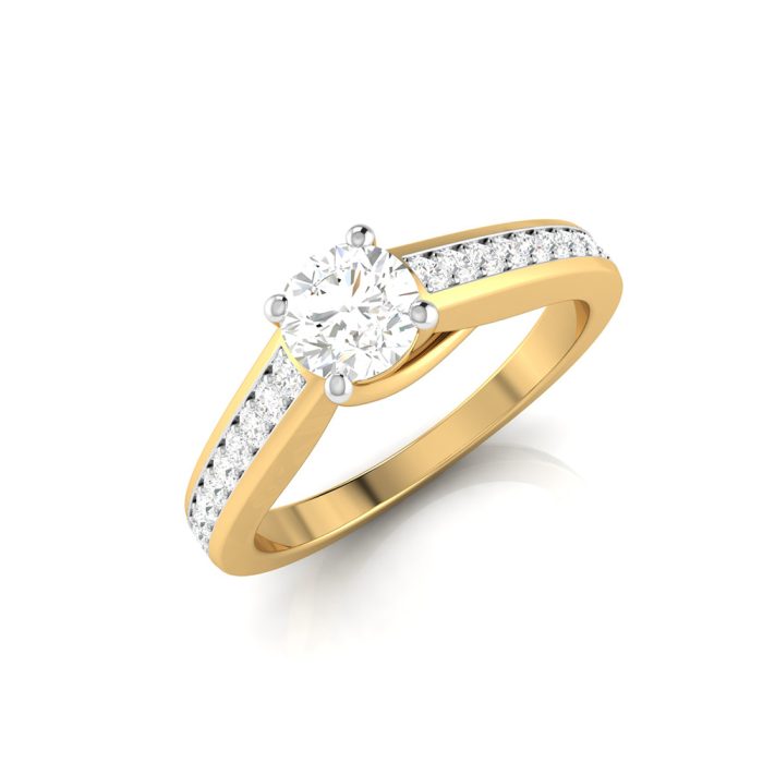 0.50 ct Natural Diamond Solitaire Engagement Wedding Solitaire Rings 14k Gold - Image 1
