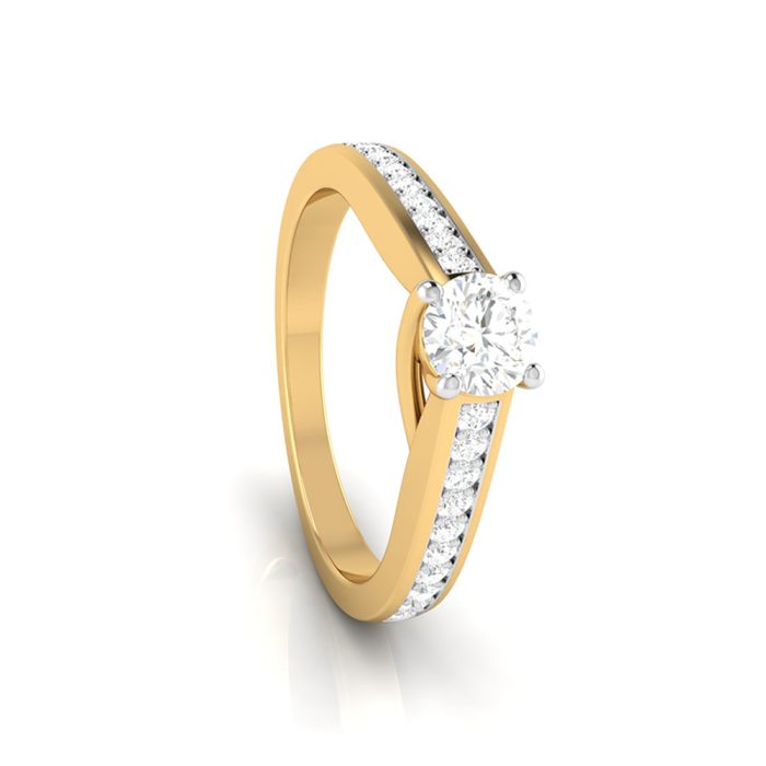 0.50 ct Natural Diamond Solitaire Engagement Wedding Solitaire Rings 14k Gold - Image 11