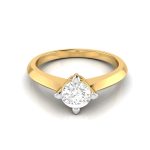 0.36 ct Natural Diamond Solitaire Engagement Wedding Solitaire Rings 14k Gold - Image 2