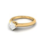 0.36 ct Natural Diamond Solitaire Engagement Wedding Solitaire Rings 14k Gold - Image 3
