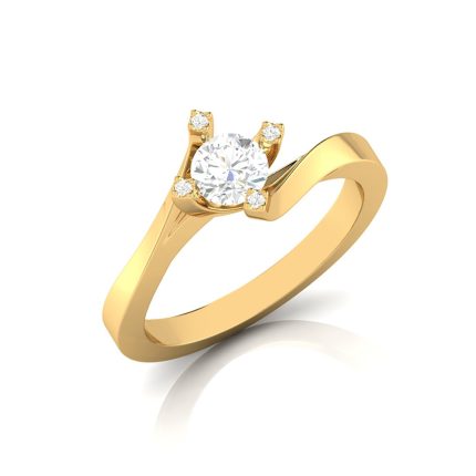 0.39 ct Natural Diamond Solitaire Engagement Wedding Solitaire Rings 14k Gold