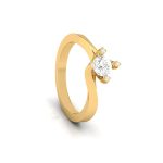 0.39 ct Natural Diamond Solitaire Engagement Wedding Solitaire Rings 14k Gold - Image 5