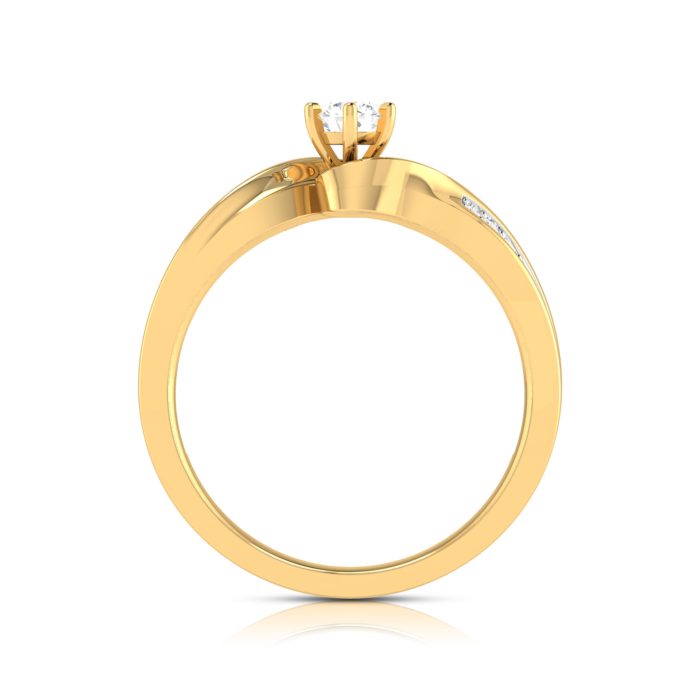 0.27 ct ct Natural Diamond Solitaire Engagement Wedding Rings 14k Gold - Image 6