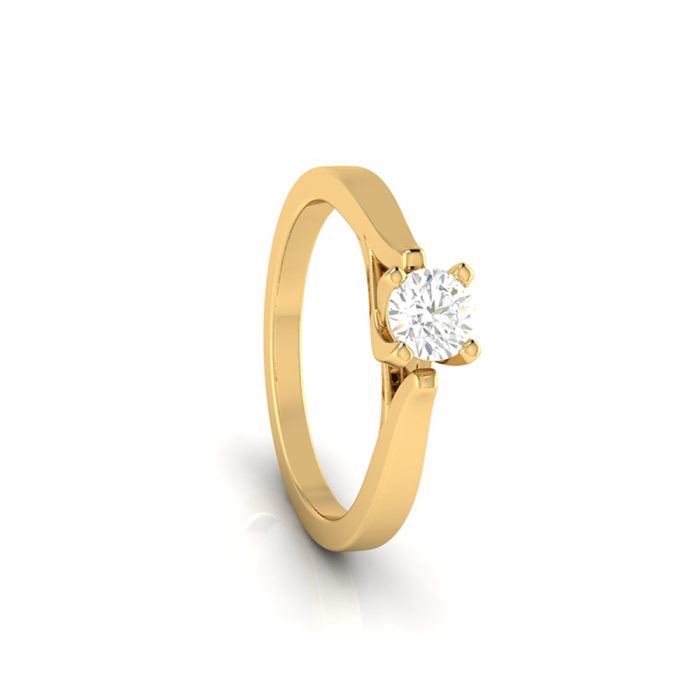 0.36 ct Natural Diamond Solitaire Engagement Wedding Rings 14k Gold - Image 5