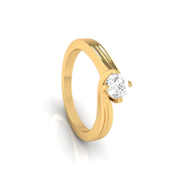0.36 ct Natural Diamond Solitaire Engagement Wedding Rings 14k Gold - Image 5