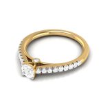 0.43 ct Natural Diamond Solitaire Engagement Wedding Rings 14k Gold - Image 4