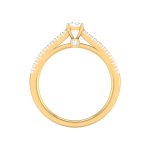 0.43 ct Natural Diamond Solitaire Engagement Wedding Rings 14k Gold - Image 6