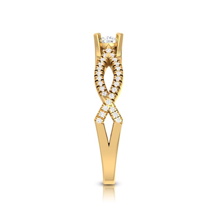 0.35 ct Natural Diamond Solitaire Engagement Wedding Rings 14k Gold - Image 9