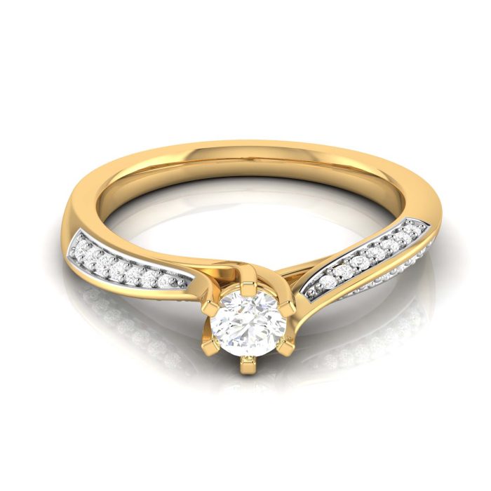 0.25 ct Natural Diamond Solitaire Engagement Wedding Rings 14k Gold - Image 6