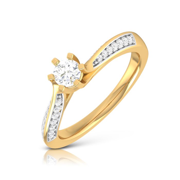 0.25 ct Natural Diamond Solitaire Engagement Wedding Rings 14k Gold - Image 1