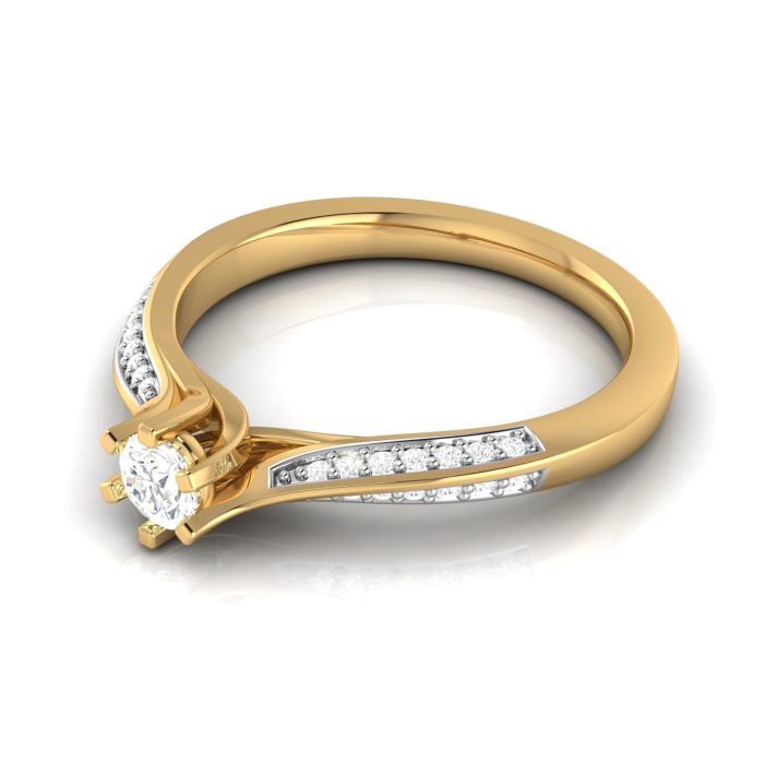 0.25 ct Natural Diamond Solitaire Engagement Wedding Rings 14k Gold - Image 8