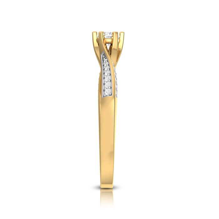 0.25 ct Natural Diamond Solitaire Engagement Wedding Rings 14k Gold - Image 9