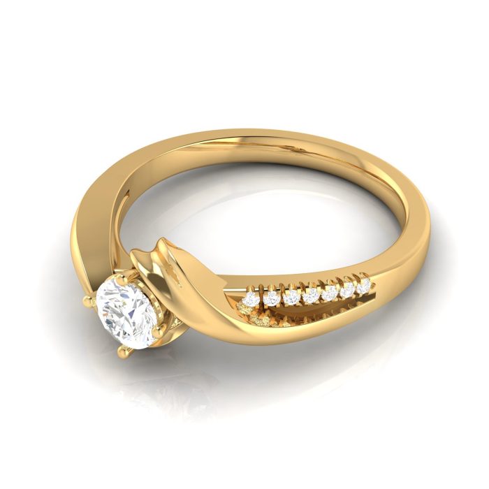 0.30 ct Natural Diamond Solitaire Engagement Wedding Rings 14k Gold - Image 9