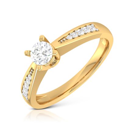 0.32 ct Natural Diamond Solitaire Engagement Wedding Rings 14k Gold