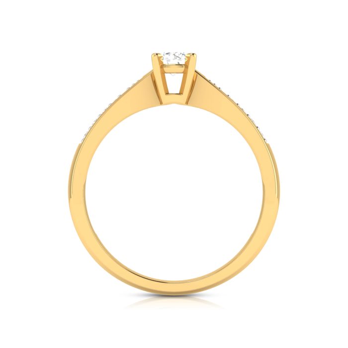0.32 ct Natural Diamond Solitaire Engagement Wedding Rings 14k Gold - Image 6