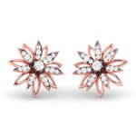 0.54 ct Natural Diamond Earrings 14k Yellow, Rose White Gold - Image 10