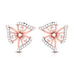 0.66 ct Natural Diamond Earrings 14k Yellow, Rose White Gold - Image 2