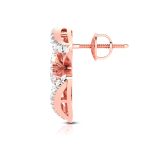 0.66 ct Natural Diamond Earrings 14k Yellow, Rose White Gold - Image 5