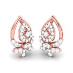 0.65 ct Natural Diamond Earrings 14k Yellow, Rose White Gold - Image 3