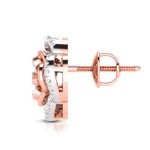 0.75 ct Natural Diamond Earrings 14k Yellow, Rose White Gold - Image 6