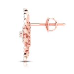 0.90 ct Natural Diamond Earrings 14k Yellow, Rose White Gold - Image 5