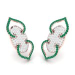 0.53 ct Natural Diamond Earrings 14k Yellow, Rose White Gold - Image 4