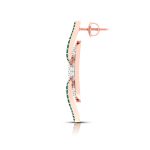 0.53 ct Natural Diamond Earrings 14k Yellow, Rose White Gold - Image 6