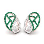 0.50 ct Natural Diamond Earrings 14k Yellow, Rose White Gold - Image 10