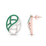 0.50 ct Natural Diamond Earrings 14k Yellow, Rose White Gold - Image 11