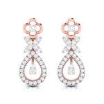 0.62 ct Natural Diamond Earrings 14k Yellow, Rose White Gold - Image 2