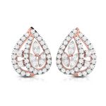 0.86 ct Natural Diamond Earrings 14k Yellow, Rose White Gold - Image 2
