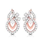 0.77 ct Natural Diamond Earrings 14k Yellow, Rose White Gold - Image 2