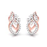 0.77 ct Natural Diamond Earrings 14k Yellow, Rose White Gold - Image 3