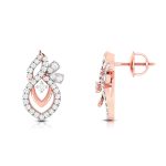 0.77 ct Natural Diamond Earrings 14k Yellow, Rose White Gold - Image 5