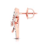 0.77 ct Natural Diamond Earrings 14k Yellow, Rose White Gold - Image 4