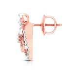 0.50 ct Natural Diamond Earrings 14k Yellow, Rose White Gold - Image 5