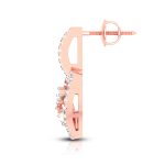 0.75 ct Natural Diamond Earrings 14k Yellow, Rose White Gold - Image 5