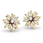 0.54 ct Natural Diamond Earrings 14k Yellow, Rose White Gold - Image 2