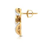 0.66 ct Natural Diamond Earrings 14k Yellow, Rose White Gold - Image 10