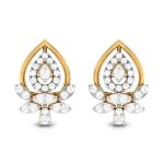 0.65 ct Natural Diamond Earrings 14k Yellow, Rose White Gold