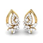 0.65 ct Natural Diamond Earrings 14k Yellow, Rose White Gold - Image 8
