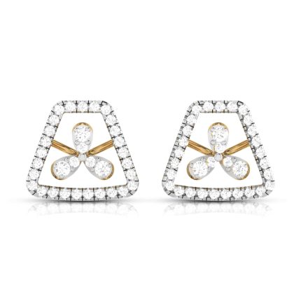 0.70 ct Natural Diamond Earrings 14k Yellow, Rose White Gold