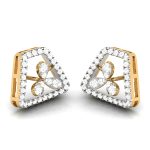 0.70 ct Natural Diamond Earrings 14k Yellow, Rose White Gold - Image 8