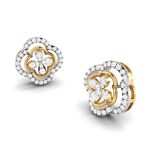 0.75 ct Natural Diamond Earrings 14k Yellow, Rose White Gold - Image 8