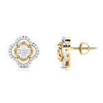 0.75 ct Natural Diamond Earrings 14k Yellow, Rose White Gold - Image 10