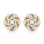 0.79 ct Natural Diamond Earrings 14k Yellow, Rose White Gold