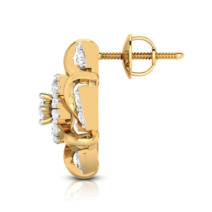 0.79 ct Natural Diamond Earrings 14k Yellow, Rose White Gold - Image 12