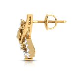 0.55 ct Natural Diamond Earrings 14k Yellow, Rose White Gold - Image 11